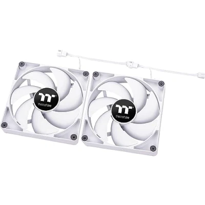 Image of Thermaltake CT140 PC Cooling Fan White 2 Pack