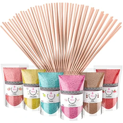 Image of Misskandy Candy Floss Sugar Pack (6 * 160g) (strawberry, apple, marshmallow,piña colada,cola, raspberry) Use in Cotton Maker +20 Sticks of 28cm