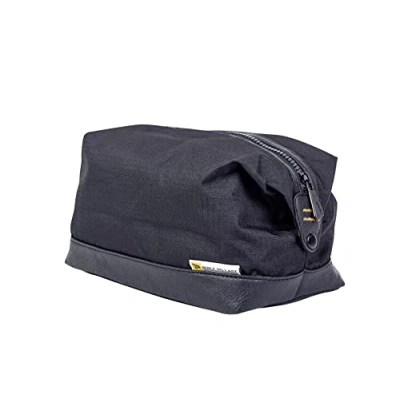 Image of JCB Black Rip Stop Nylon PVC Base Waterproof Travel Wash Bag Zipped Bags for Men Accessories JCBWB02