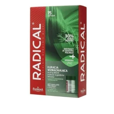 Image of RADICAL ANTI HAIR LOSS AMPOULE TREATMENT FOR WEAK AND FALLING OUT 15 x 5ml