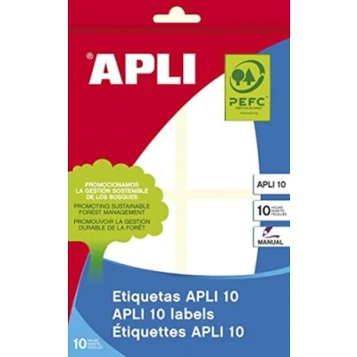 Image of APLI 1655 White Labels (40 x 75) 10 Sheets