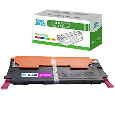 Image of InkJello Compatible Toner Cartridge Replacement for Samsung CLP 360 365 365W CLX 3300 3305 3305FN 3305FW 3305W Xpress SL C410W C460FW C460W CLT M406S (Magenta)