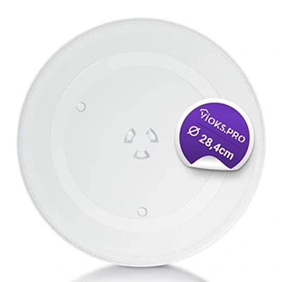 Image of Vioks.pro Microwave Turntable Replacement for LG 3390W1G012A Diameter 284 mm Plate Glass Universal Round