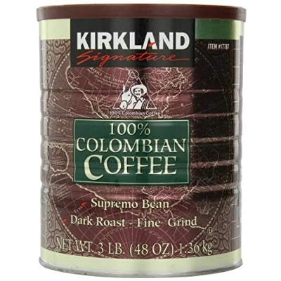 Image of Kirkland Signature 100% Colombian Coffee, 3 Pound (3 Lb)