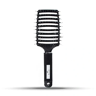 Image of KÖ Beauté Hair Brush/Detangling Brush Made of Boar Bristles and Nylon Nature Natural Detangler Detangle Without Breakage Unisex Black