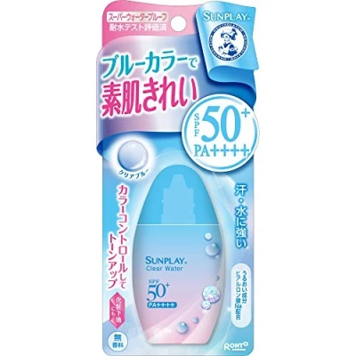 Image of Mentholatum Sunplay Clear Water Sunscreen with Color Control SPF50+ 30g
