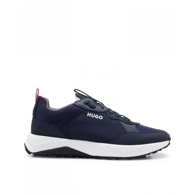 Image of HUGO KANE Trainers, Men&#039;s, Size: 9, Dark blue five Synthetics/textile