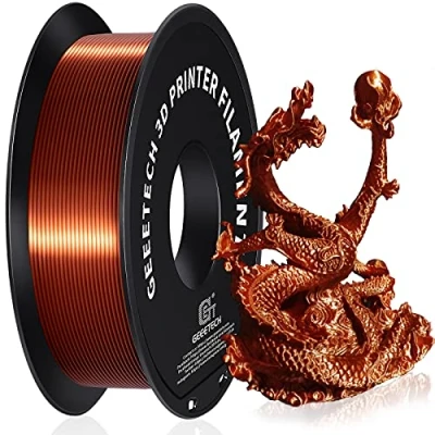 Image of PLA Filament 1.75mm Silk, Geeetech 3D Printer Filament,1.75mm,1kg per Spool,Silk Copper