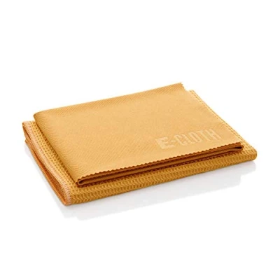 Image of E Cloth Window Cleaning Kit, Premium Microfibre Glass and Cleaner, Great for Shower Doors, Indoor &amp; Outdoor Windows Car Windshield, Washable Reusable, 100 Wash Promise, Orange