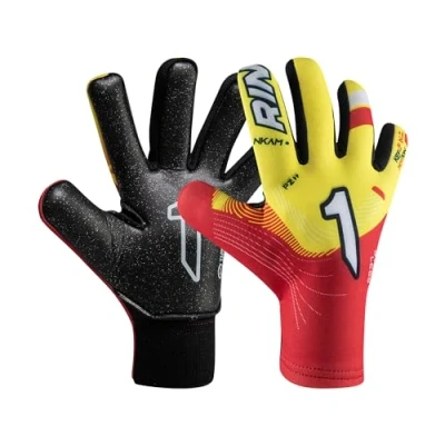 Image of Rinat NKAM AS Adult Junior Goalkeeper Gloves, Red, Unisex, Size 9