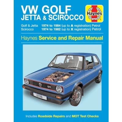 Image of VW Golf, Jetta &amp; Scirocco Mk 1 Petrol 1.5, 1.6 1.8 (74 84) Haynes Repair Man