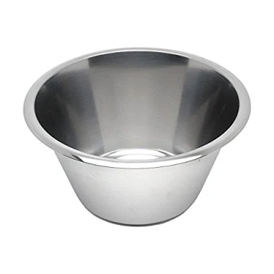 Image of Genware NEV 1030 Swedish Bowl, Stainless Steel, 3 L