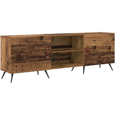 Image of Tv Cabinet with Shelf Old wood 150 x 30 50 cm Engineered Vidaxl
