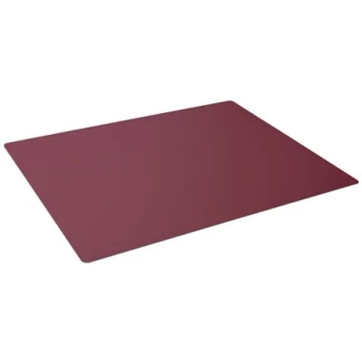 Image of Durable Desk Mat with Contoured Edges 53 x 40cm, Non Slip Back, Made from Polypropylene, Easy to Clean, Red