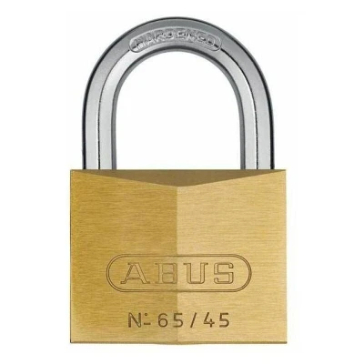 Image of Abus 65/45mm Brass Padlock Keyed Alike 456 ABUKA03904