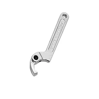 Image of GOZAR Chrome Vanadium Adjustable Hook Wrench C Spanner Tool 19 51mm 32 76mm 51 120mm Square head 1