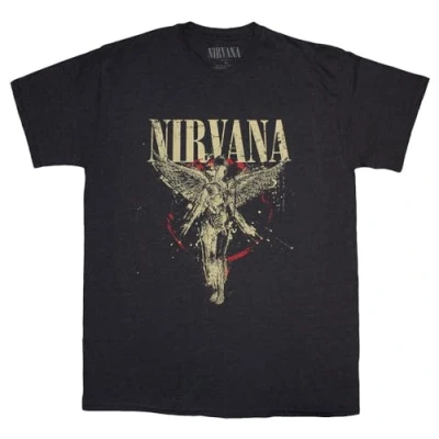 Image of Nirvana in Utero Band Logo T Shirt XXL Grey