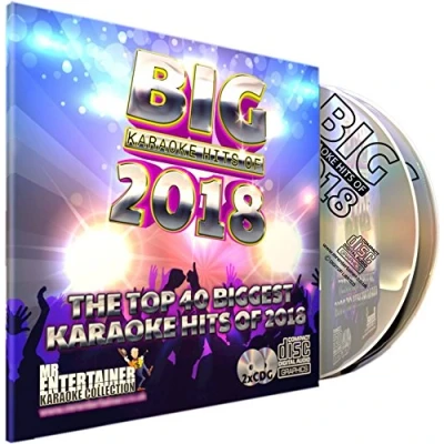 Image of Mr Entertainer Big Karaoke Hits of 2018 Double CD+G (CDG) Pack. 40 Top Chart Songs