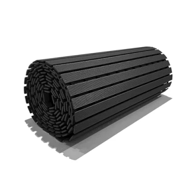 Image of Nicoman Shower Drying Mat Non Slip Bath Drainage Matt Slatted Duckboard Design BLACK (1 Metre 61x100cm / 24x40 inches)