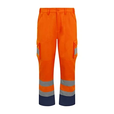 Image of Pro RTX High Visibility RX760 Cargo Trousers Hi Vis Orange L Regular