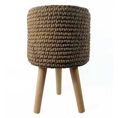 Image of Leaf Large Planters Plant Pots, 53cm Woven fibreglass Composite