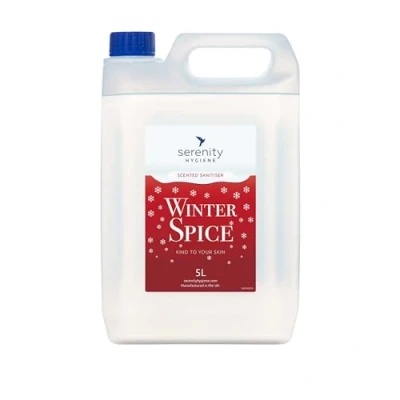 Image of Hand Cleansing Sanitiser Foam, No Alcohol Foaming Sanitizer Dispenser Winter Spice 5 Litre Refill