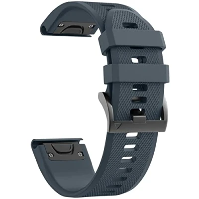 Image of Fleshy Leaf 26mm Band Silicone Strap for Fenix 7X/Fenix 7X Solar/Fenix Sapphire 6X,Fenix 5X Plus/Fenix 5X/Fenix 6X/Fenix 6X Pro/Fenix Sapphire/Fenix 3/Fenix 3 HR (Slate)