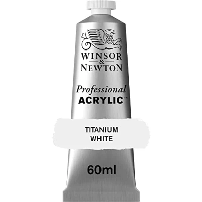 Image of Winsor &amp; Newton 2320644 60 ml Professional Acrylic Colour Titanium White