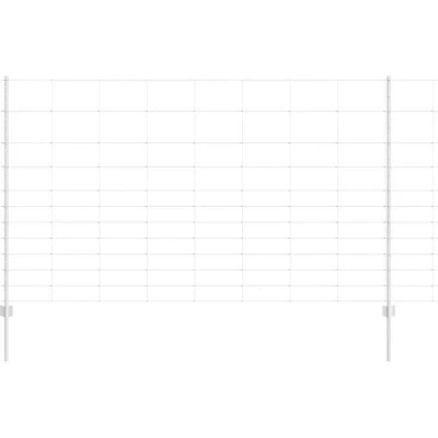 Image of vidaXL Fence Posts 22 pcs U Channel 140 cm Galvanised Steel