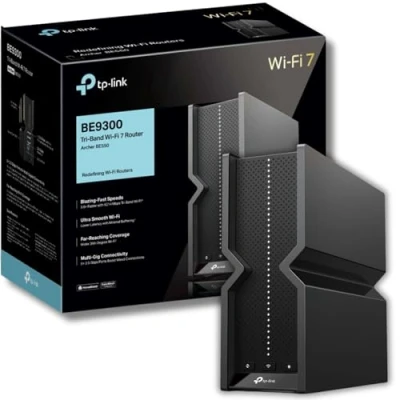 Image of TP Link Archer BE550 Router WiFi 7 BE9300Mbps, Tri Band Router, 2.5G Ports,USB Port,Maximized Coverage,VPN Parental Control, HomeShield Security, Private IoT Network,Easy Setup,EasyMesh