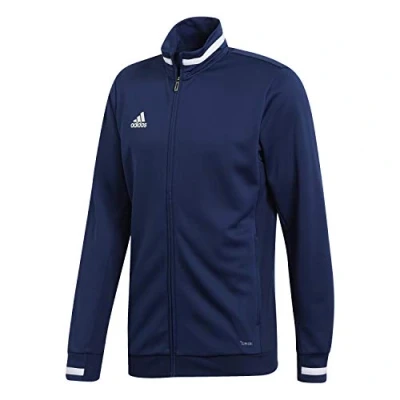 Image of Adidas Men&#039;s T19 TRK JKT M Sport Jacket, Team Navy Blue/White, XS