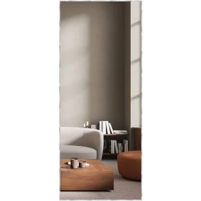 Image of nielsen Wall Mirror 70x170cm, Aluminium, Alpha Silver Décor with Hanging Set, Hallway Mirror, Bedroom Décor, Mirrors for Bedrooms and Living Room