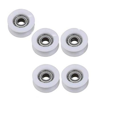 Image of 5pcs Pulley U Groove Wheel, 608zz Bearing Nylon Deep Ball Bearings Wheels Roller for Furniture Hardware Accessories 8 x 46.5 10.5 mm