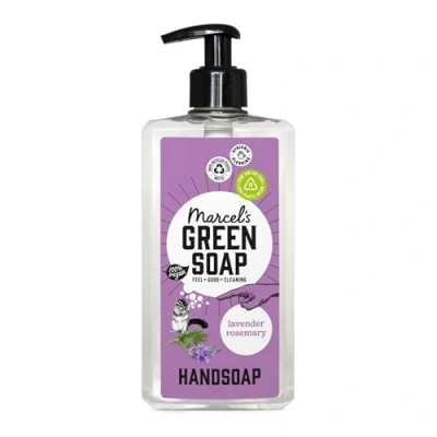 Image of Marcel&#039;s Green Soap Hand Lavender &amp; Rosemary Handwash Dispenser 100% Eco friendly Vegan 97% Biodegradable 250 ML