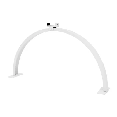 Image of Half Moon Lamp 29.5 Inch LED Manicure Table Desk Light 50W Nail Salon Beauty 3 Colour Warm Neutral Cool White 3000 6000K Dimmable Temperature Clamp On Phone Holder Hook &amp; Loop Foam Pads Freestanding