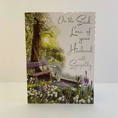Image of Jonny Javelin On The Sad Loss of Your Husband Sympathy Card