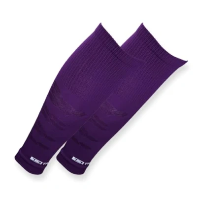 Image of Tapedesign &quot;Tubes Pro 1 Pair of Football Socks (without Socks) Purple for Women, Men &amp; Children Sleeves Shin Pads Knee Long (One Size)