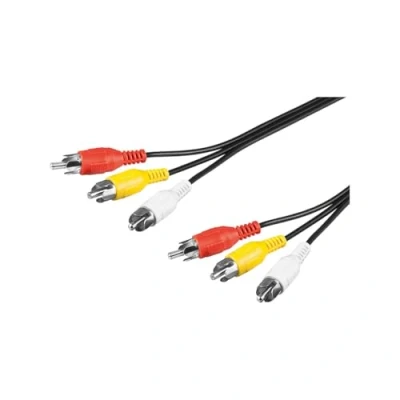 Image of Goobay 50381 Composite Audio/Video Connector Cable, 3x RCA, 2 m Cable Length