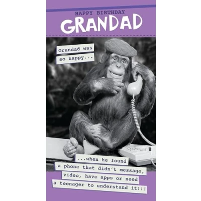 Image of Quitting Hollywood Grandad Was So Happy Humour Birthday Card Funny Cards KA8467B
