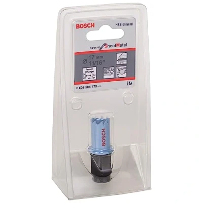 Image of Bosch Professional Hole Saw Special for Sheet Metal (for Stainless and Steel Sheets, Ø 17 mm, Accessories Drills)
