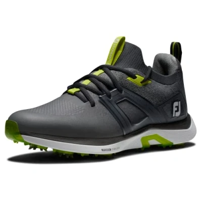 Image of FootJoy Men&#039;s Hyperflex Golf Shoe, Charcoal Grey Lime, 6 UK