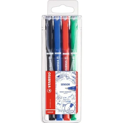 Image of Stabilo Sensor Fineliner 0.3 Ast PK4