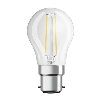 Image of Osram LED Lamp Base: E27 Cool White 4000 K 4 W Replacement for 40 Retrofit CLASSIC P, Single Pack, B22d Base