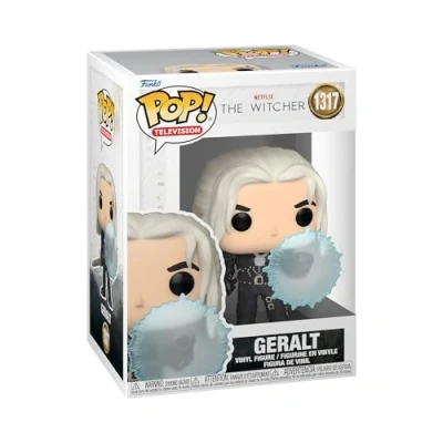 Image of Funko POP! TV: Witcher Geralt (shield) the Collectable Vinyl Figure Gift Idea Official Merchandise Toys for Kids &amp; Adults TV Fans Model Collectors and Display