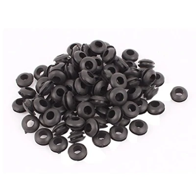 Image of sourcing map Wearing Resistant 4mm Inner Dia Double Side Rubber Grommets 100 Pcs