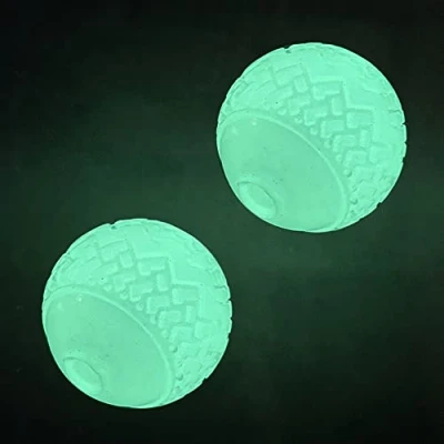 Image of Feixun Dog Glow Ball Toy, Toy in the Dark, 2 Pack