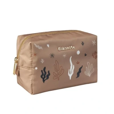 Image of Kokonote Cosmetic Bag Kalima 6.9 x 4.3 3.7 inches 17.5 11 9.5 cm Case, Large Pencil Pouch, Travel Toiletry