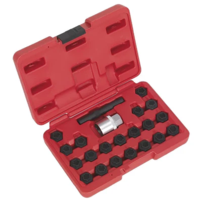 Image of Sealey Locking Wheel Nut Key Set 22pc BMW
