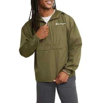 Image of Champion Men&#039;s Stadium Packable Jacket, Cargo Olive 549369, XXL