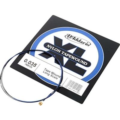 Image of D&#039;Addario TWB035 Nylon Tape Wound Bass Guitar Single String, .035